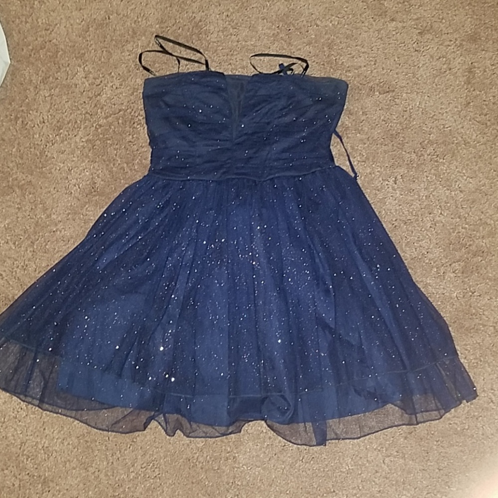 Blue sparkly dress